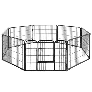 i.Pet 8 Panel Pet Dog Playpen Puppy Exercise Cage Enclosure Fence Play Pen 80x60cm i.Pet